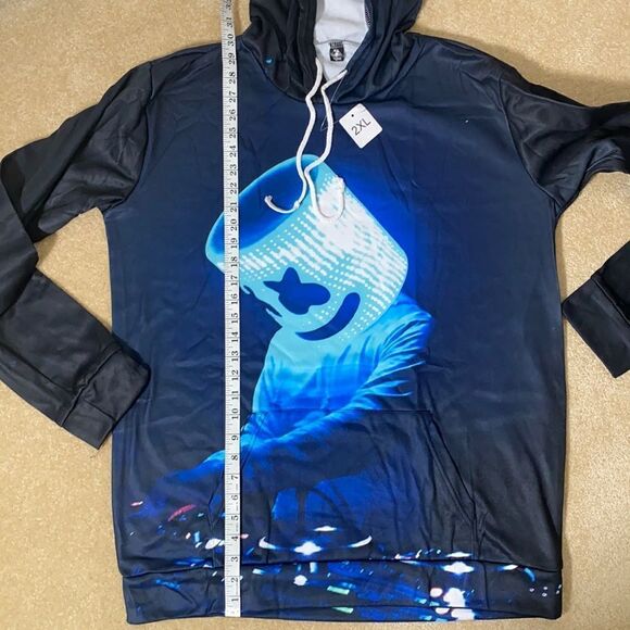Unisex Hoodie DJ Marshmello - 2XL NWT - Picture 5 of 8